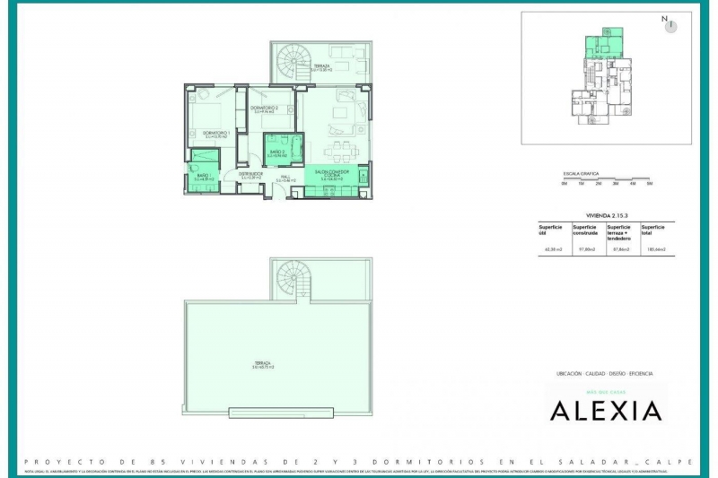 Penthouse con preciosas vistas, de nueva obra, a la venta en Calpe!