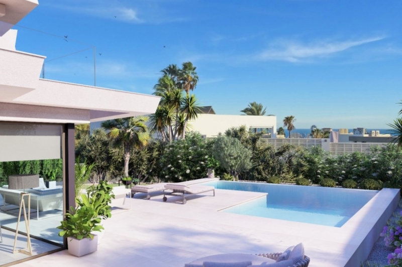 Proyecto para hermosa villa de nueva construcción con vista panorámica al mar