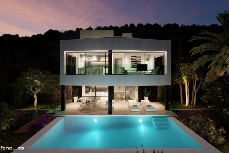Villa de gran lujo a la venta en Calpe con fantásticas vistas panorámicas al mar!