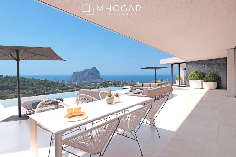 Calpe - Proyecto de casa con vistas panorámicas al Peñón de Ifach